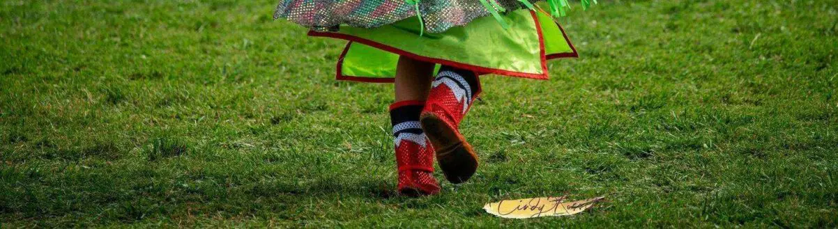 Traditional dancer at Rama Powwow celebration